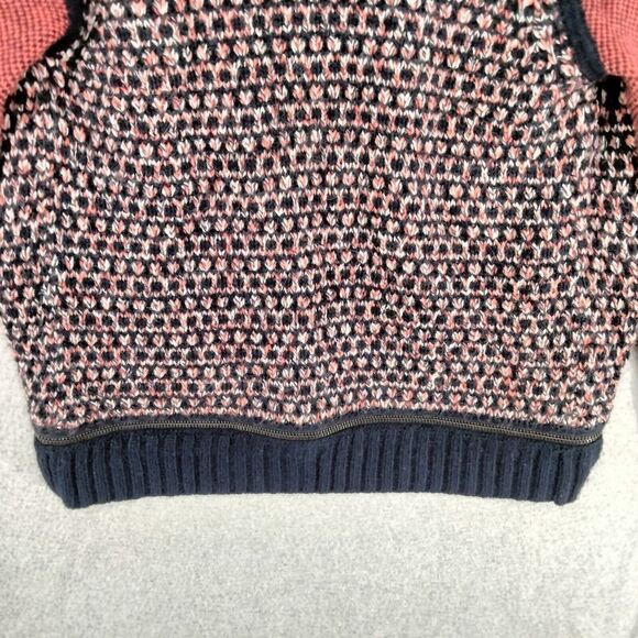 Club Monaco Cardigan Sweater Wmns Sz XS Leather Wool Angora Cashmere Open Front - Picture 11 of 12